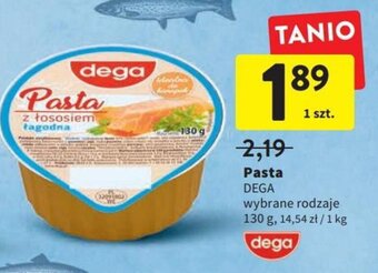 Intermarche Dega Pasta wybrane rodzaje 130g oferta