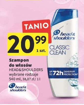Intermarche Szampon do włosów classic clean head&shoulders oferta