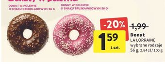 Intermarche Donut dekorowany czekoladowy la lorraine oferta