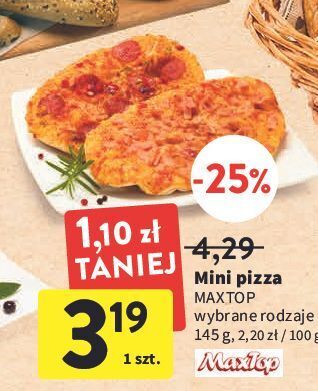 Intermarche Mini pizza z salami maxtop oferta