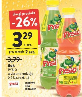 Intermarche Sok banan-jabłko-kiwi pysio oferta