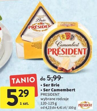 Intermarche Ser brie naturalny president oferta