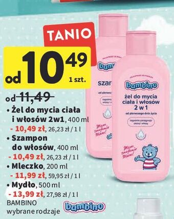 Intermarche Mleczko dla niemowląt bambino oferta