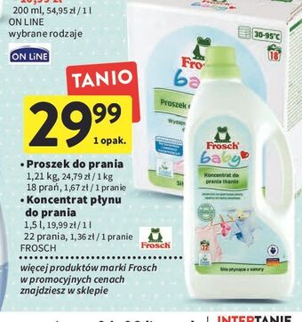 Intermarche Proszek do prania ubranek dziecięcych frosch baby oferta