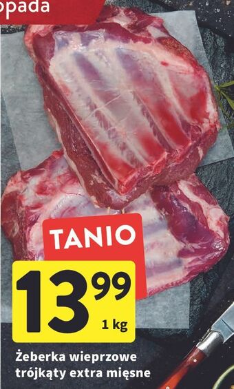 Intermarche Żeberka wieprzowe trójkąty extra mięsne oferta