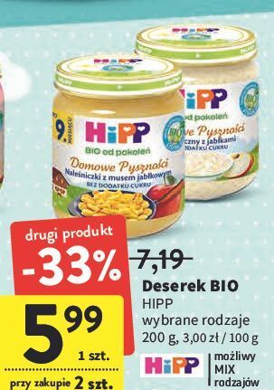 Intermarche Naleśniczki z musem jabłkowym hipp domowe pyszności oferta
