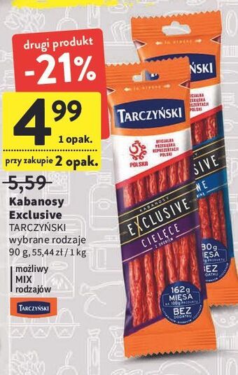 Intermarche Kabanosy cielęce tarczyński exclusive oferta