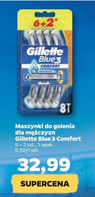 Netto Maszynka do golenia gillette blue 3 comfort oferta