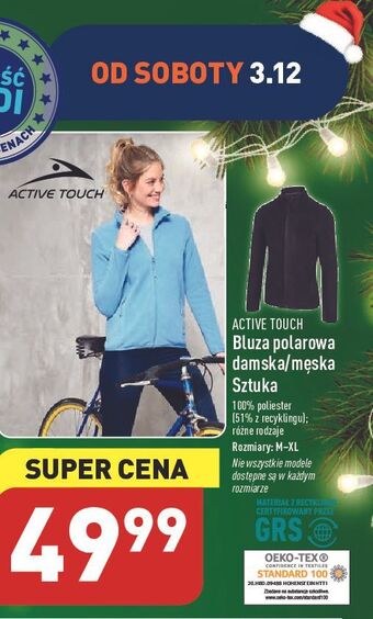 ALDI Bluza polarowa męska m-xl active touch oferta