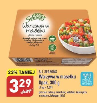 ALDI Warzywa w masełku all seasons oferta