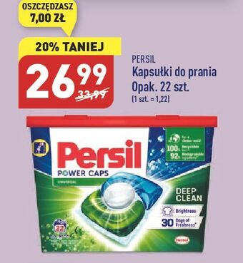 ALDI Kapsułki do prania deep clean universal persil power caps oferta