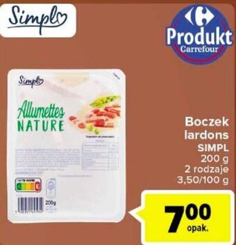 Carrefour Market Simpl Boczek lardons 200g oferta