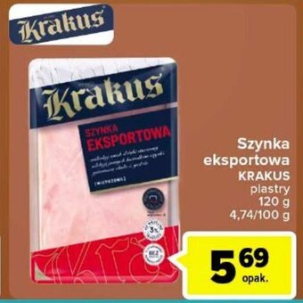 Carrefour Market Krakus Szynka eksportowa 120g oferta