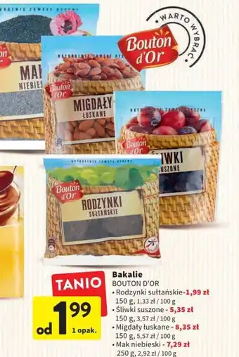 Intermarche Button D'OR Bakalie Rodzynki sułtańskie 150g oferta