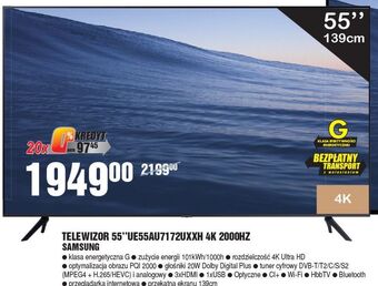E.Leclerc Telewizor 55" ue55au7172uxxh samsung oferta