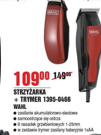 E.Leclerc Strzyżarka do włosów + trymer 1395-0466 wahl oferta