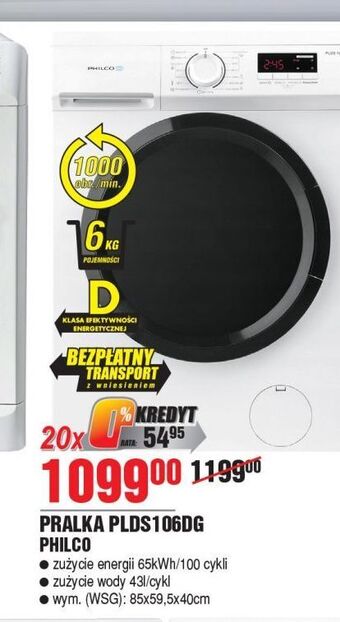 E.Leclerc Pralka plds106dg philco oferta