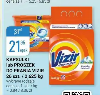 Kapsułki lub proszek do prania vizir / 2,625 kg