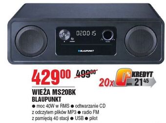 E.Leclerc Wieża ms 20bk blaupunkt oferta