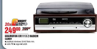 Gramofon z radiem cr1113 camry