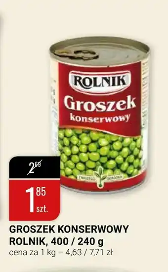 Groszek konserwowy rolnik, 400 / 240 g