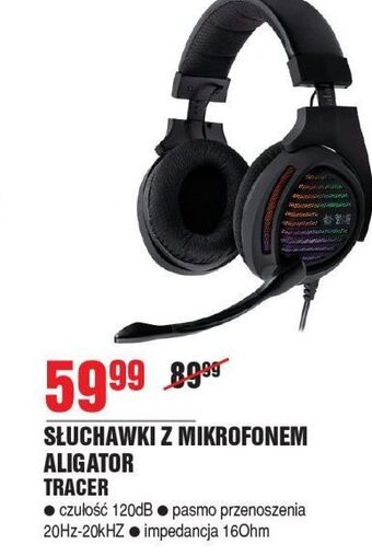 E.Leclerc Słuchawki aligator rgb tracer oferta