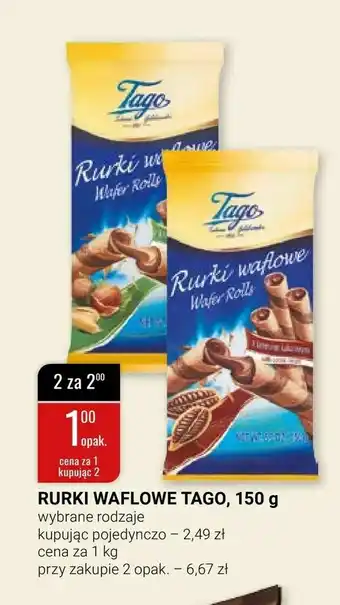 bi1 Rurki waflowe tago, 150 g oferta