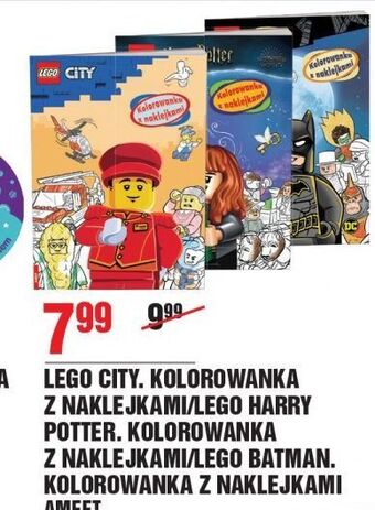 E.Leclerc Kolorowanka z naklejkami lego city oferta