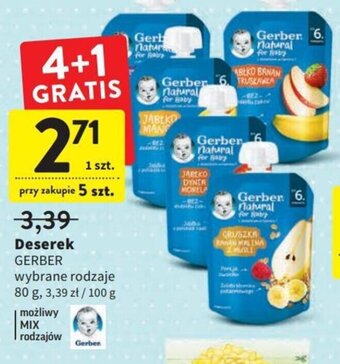 Intermarche Gerber Deserek wybrane rodzaje 80g oferta