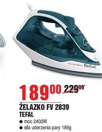 E.Leclerc Żelazko fv2839 tefal oferta