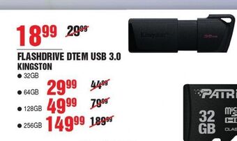 E.Leclerc Flashdrive dtem usb 3.0 256 gb kingston oferta