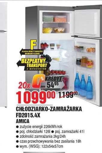 E.Leclerc Chłodziarka fd2015.4x amica oferta