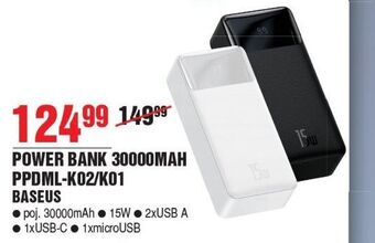E.Leclerc Powerbank 30000 mah baseus oferta