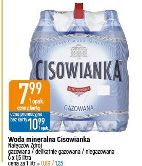 E.Leclerc Woda lekko gazowana cisowianka oferta