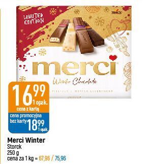 E.Leclerc Bombonierka winter chocolate storck merci oferta