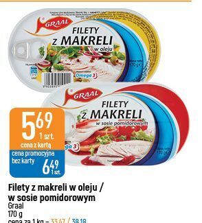 E.Leclerc Filety z makreli w sosie pomidorowym graal oferta