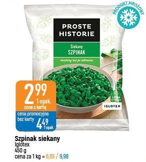 E.Leclerc Szpinak siekany iglotex proste historie oferta