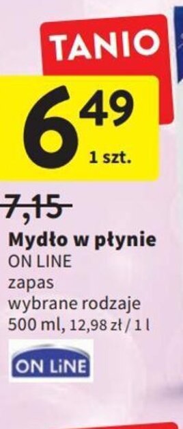 Intermarche ON lIne Mydło w płynie zapas wybrane rodzaje 500ml oferta