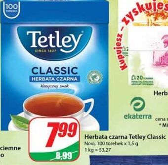 Dino Herbata czarna tetley classic oferta