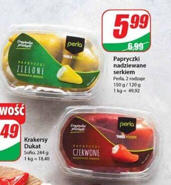Dino Antipasti czerwone papryczki nadziewane serkiem perla oferta
