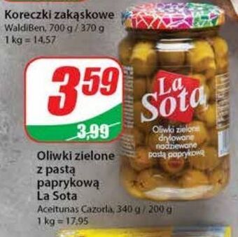 Dino Oliwki zielone z pastą paprykową la sota oferta