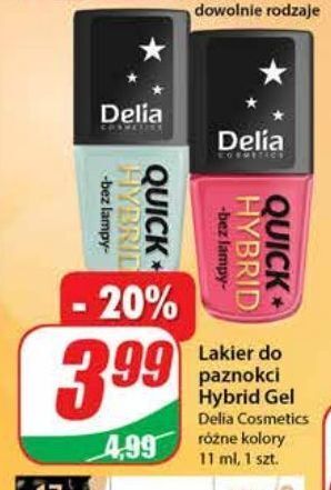 Lakier do paznokci delia quick hybrid