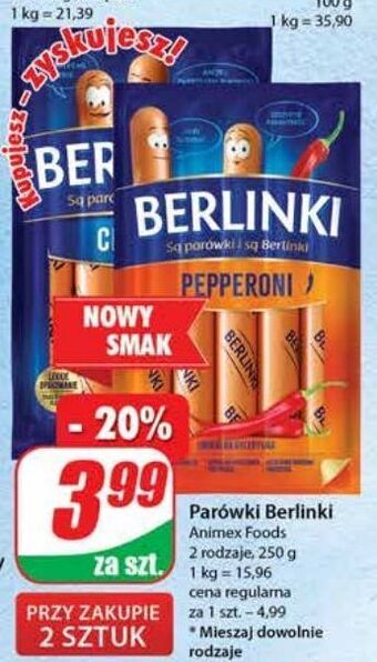 Dino Parówki classic morliny berlinki oferta