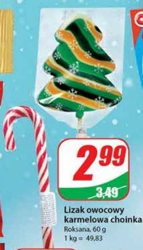 Dino Lizak owocowy karmelowa choinka roksana oferta