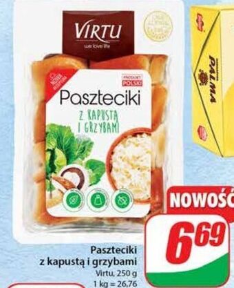 Paszteciki z kapustą i grzybami virtu