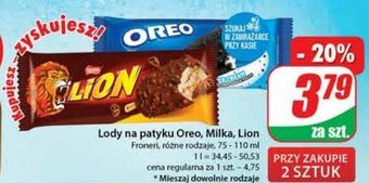 Dino Lody z kawałkami ciastek oreo ice cream oferta