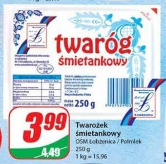 Dino Twaróg tłusty polmlek oferta