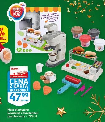 Auchan Masa plastyczna kawiarnia one two fun oferta