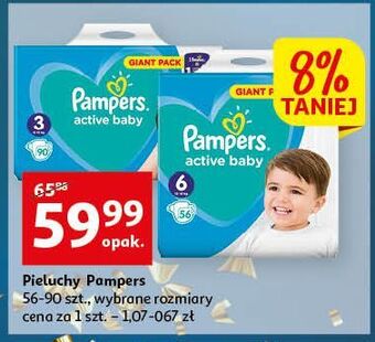 Pieluszki dla dzieci 3 pampers active baby