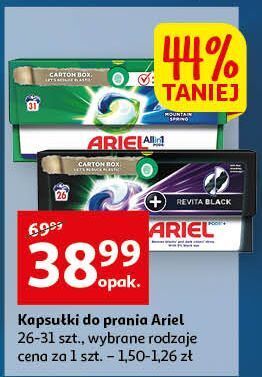Auchan Kapsułki do prania revita black ariel all in 1 oferta